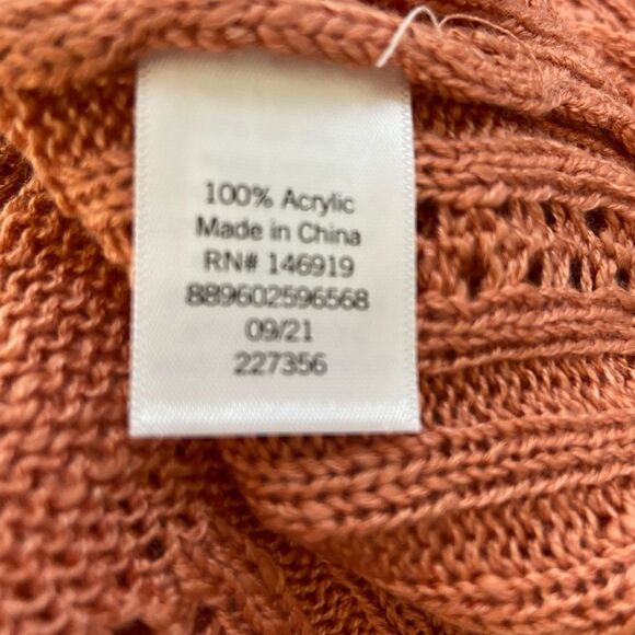 Lauren Conrad Knit Blush Crepe Long Sleeve Acrylic Sweater - Picture 9 of 9